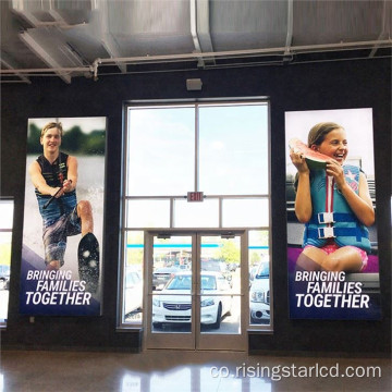Indoor Doppiu Latu Hanging Display LCD